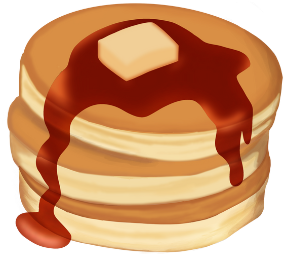 Pancake with Butter and Syrup